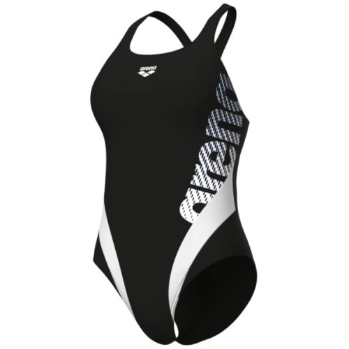 Купальник Arena Stripeflo Swimsuit Swim Pro Ba 011175-551 чорний, білий 40 (3468337721536)