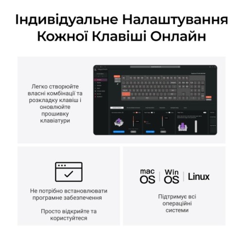 Клавіатура Keychron K10 HE Magnetic Switch RGB UA Black (K10H-F1-UA)