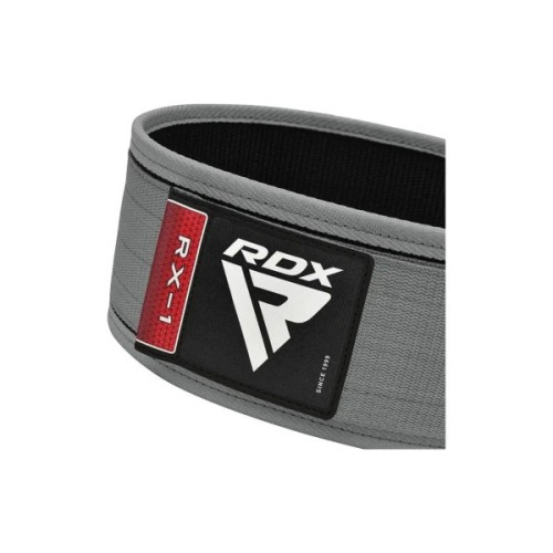 Атлетичний пояс RDX RX1 Weight Lifting Belt Grey M (WBS-RX1G-M)