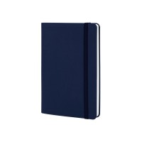 Книга записна Optima А5 VIVELLA, м’яка обкладинка, гумка, білий блок лінія, темно-синій (O27104-24)