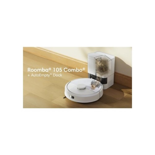Пилосос iRobot Roomba Combo 105 + AutoEmply dock (White) (y351240)