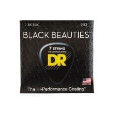 Струни для гітари DR Strings Black Beauties Electric - Light 7-String (09-52) (BKE7-9)