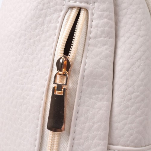 Сумка Vintage Жіноча з однією лямкою через плече з крупнозернистої екошкіри Молочна (22761)