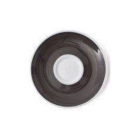 Блюдце Ancap серія Verona Millecolori 12 см Black для серій "Verona/Torino/Roma Millecolori Hand Painted" (34410)