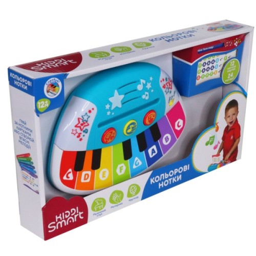 Розвиваюча іграшка Kiddi Smart Піаніно – Кольорові нотки (світло) (4514T-KS)