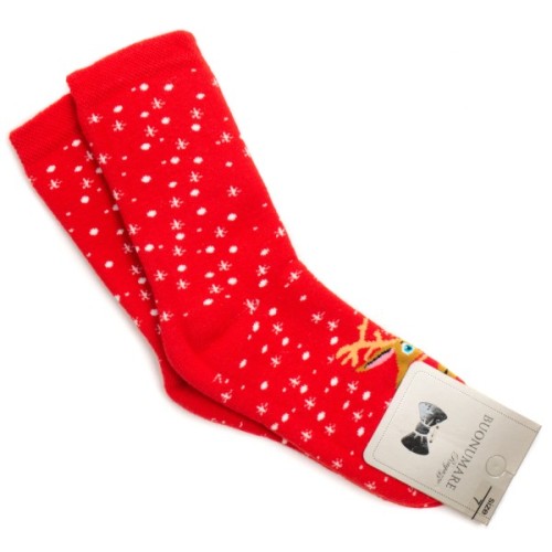 Шкарпетки дитячі BNM махрові з оленем (M1C0101-2143-7-red)