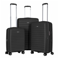Набір валіз 2E Aero (L+M+S), чорні (2E-SPP-AERO-SET3-BK)