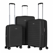 Набір валіз 2E Aero (L+M+S), чорні (2E-SPP-AERO-SET3-BK)