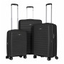 Набір валіз 2E Aero (L+M+S), чорні (2E-SPP-AERO-SET3-BK)