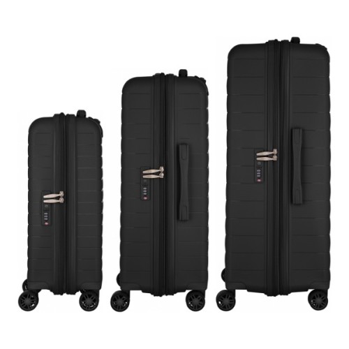 Набір валіз 2E Aero (L+M+S), чорні (2E-SPP-AERO-SET3-BK)