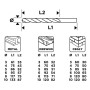Набір свердл Graphite по металу, дереву, цеглі, 3–6,8,10мм, 18шт (54T430)