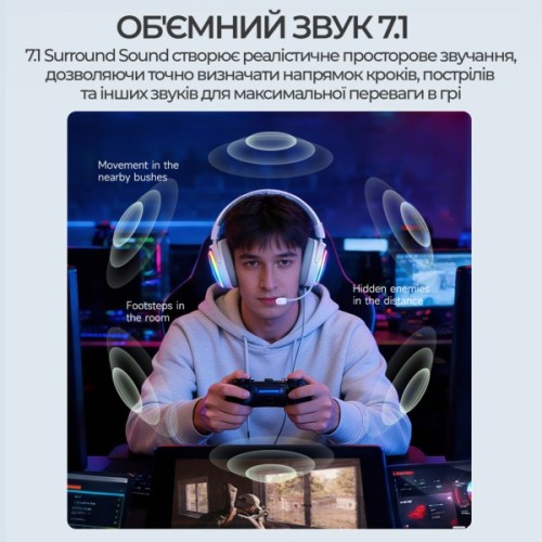 Навушники Ajazz AHM10 Max Black (AHM10-MAX-B)