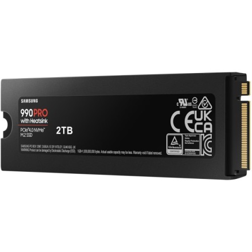 Накопичувач SSD M.2 2280 2TB 990 PRO with Heatsink Samsung (MZ-V9P2T0CW)