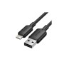 Дата кабель USB 2.0 AM to Lightning 1.0m 2.4A black Vention (LAMBF)