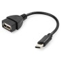 Перехідник OTG USB 2.0 AF to USB-C 0.1m Vinga (VCPDCOTGTCBK)