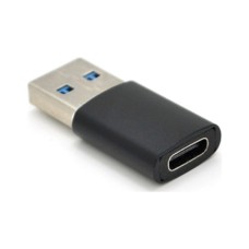 Перехідник USB 3.0 M to USB-C F black VEGGIEG (TC-106)