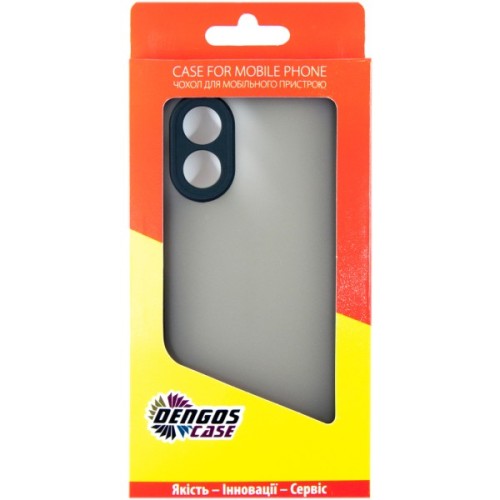 Чохол до мобільного телефона Dengos Matte OPPO A18 (black) (DG-TPU-MATT-135)