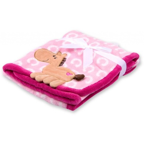 Ковдра дитяча Luvable Friends з малюнком тварин для дівчаток (50439.F)