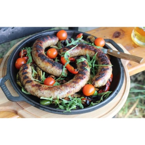 Котел туристичний Brizoll чавунний з кришкою-сковородою 8 л (KT08-2)