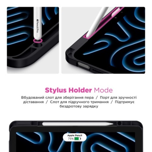 Чохол до планшета Armorstandart Y-Type PEN Samsung Galaxy Tab S9 / S9 FE / S10 FE Black (ARM85518)