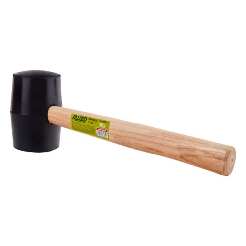 Киянка Alloid гумова, 900г, чорна, ручка з деревини (RM-16900W)