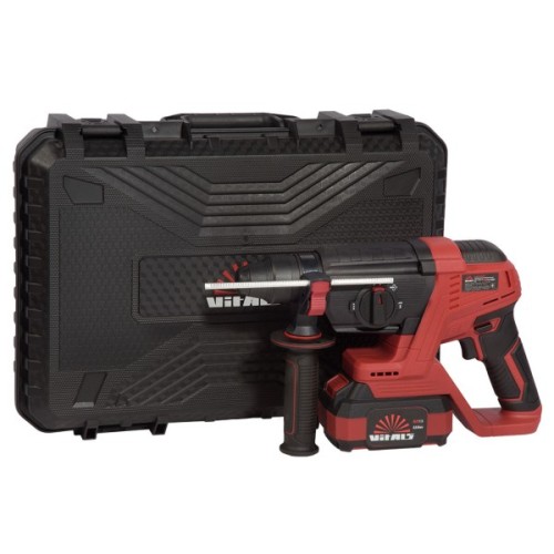 Перфоратор Vitals Master, ARa 1826c BL Kit, 18V, 4Ah, 2.6J, 0-3000уд/хв, 0-950об/хв, IP21, ЗП, кейс (243624)