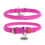 Нашийник для тварин WAUDOG Glamour з QR паспортом, круглий, M рожевий (35067)