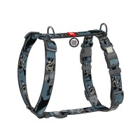 Шлея для собак WAUDOG Nylon H-подібна з QR-паспортом "Тінь Бетмена", пластиковий фастекс XL (346-1078)