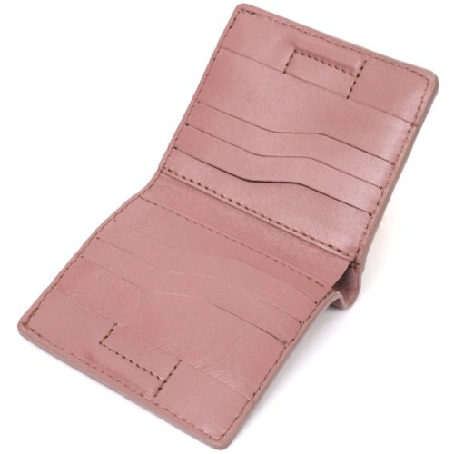 Портмоне Grande Pelle З натуральної шкіри Пудрове (16799)