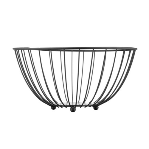 Фруктовниця Ardesto Midori 28х28х13см, метал, чорний (AR0903B)