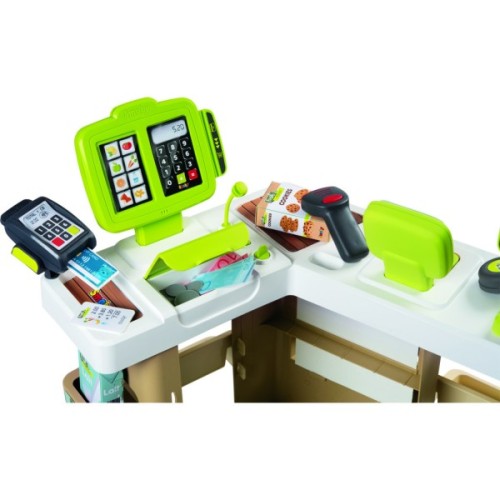 Ігровий набір Smoby Інтерактивний супермаркет Фреш з кошиком та сканером зі світловими та звуковими ефектами (350233)