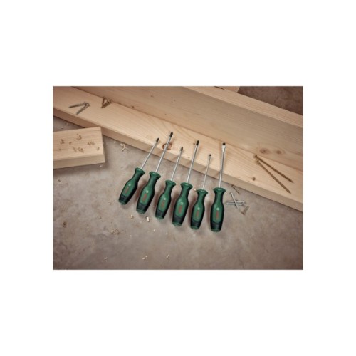 Набір викруток Bosch набір 6шт, SL 4, 6.5 мм, PH1х100 мм, PH2х125 мм, PZ1х100 мм, PZ2х125 мм (1.600.A02.BX7)