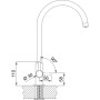 Змішувач Franke Lina Clear Water (160.0702.660)