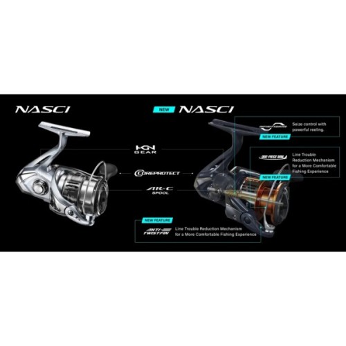 Котушка Shimano Nasci FD 4000 5+1BB 4.71 (NAS4000FD)