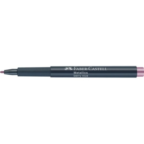 Маркер Faber-Castell металік для декору Metallics Marker Berry nice, M (1,5 мм), колір малиновий (30349)