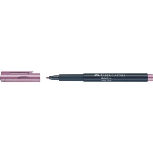 Маркер Faber-Castell металік для декору Metallics Marker Berry nice, M (1,5 мм), колір малиновий (30349)