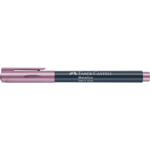 Маркер Faber-Castell металік для декору Metallics Marker Berry nice, M (1,5 мм), колір малиновий (30349)