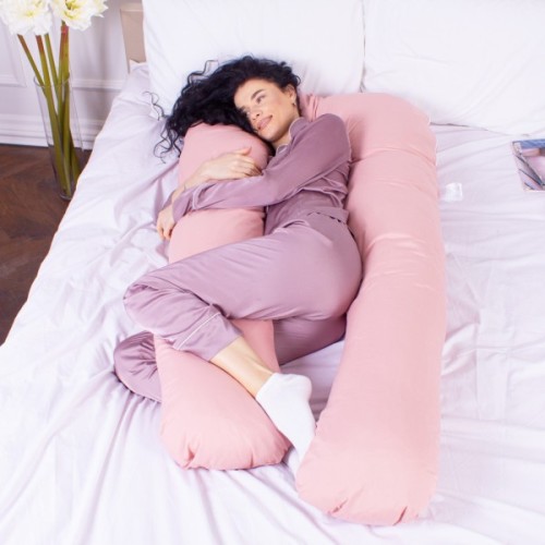 Подушка MirSon для вагітних і відпочинку Eco Line №8014 U-подібна Coral (2200006178385)