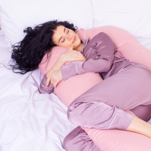 Подушка MirSon для вагітних і відпочинку Eco Line №8014 U-подібна Coral (2200006178385)