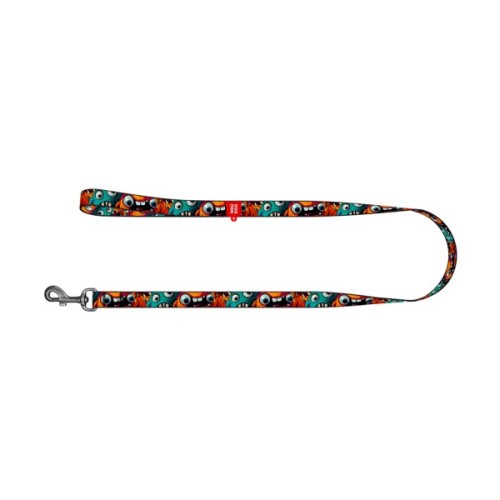 Повідець для собак WAUDOG Nylon "Зубасті монстри" S Ш 15 мм Д 300 см (760-4048)