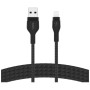 Дата кабель USB 2.0 AM to Lightning 1.0m black Belkin (CAA010BT1MBK)
