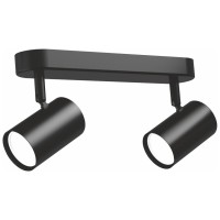 Світильник точковий Videx під лампу 2xGU10 накладний поворотний (VL-SPF05B-BPB)