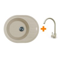 Мийка кухонна Adamant Ovum Avena + змішувач (1824296910406)