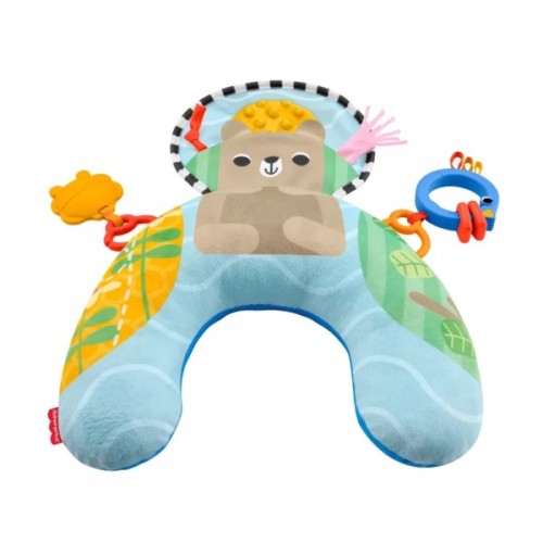Дитячий килимок Fisher-Price Подушка для гри на животику "Лагідний ведмедик" (JHB44)