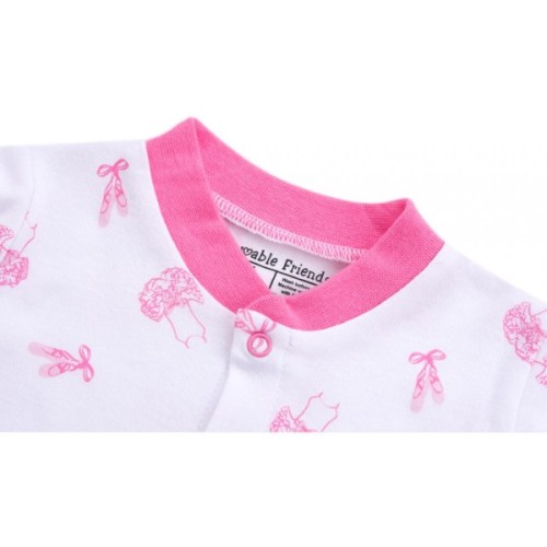 Чоловічок дитячий Luvable Friends на кнопочках для дівчаток (83149.P.0-3)