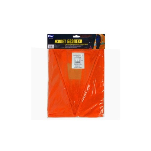 Жилет сигнальний VITOL orange 166Or XXL (ЖБ006)