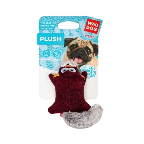 Іграшка для собак WAUDOG Fun Plush Білка трикотаж 9 см (6262)