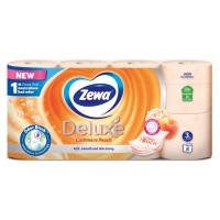Туалетний папір Zewa Deluxe Персик 3 шари 8 рулонів (9011111035721/7322541171791)