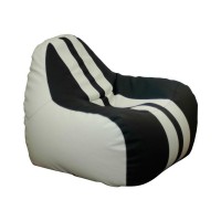 Крісло-мішок Примтекс плюс кресло-груша Simba Sport H-2200/D-5 S White-Black (Simba Sport H-2200/D-5 S)