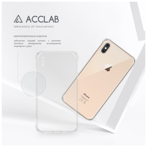 Чохол до мобільного телефона ACCLAB TPU ShockProof Apple iPhone XS Max Transparent (1283126610882)